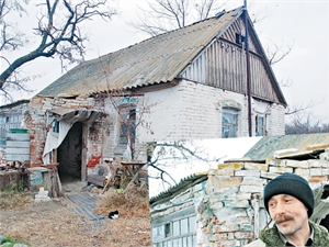 Дом, в котором живет единственный житель Красавичей Иван Марченко.