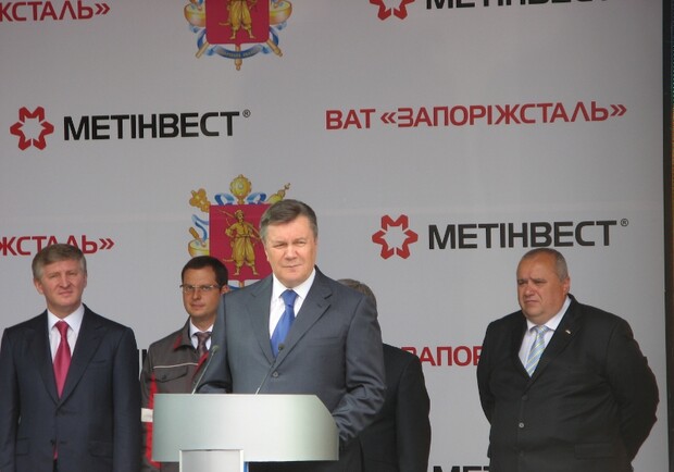 Новость - События - Виктор Янукович и Ринат Ахметов посетили "Запорожсталь"