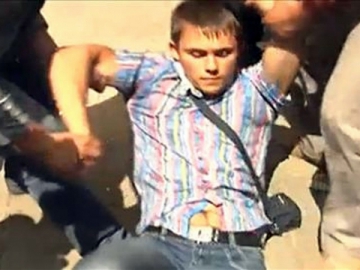 Задержание яичного "террориста" в Луцке