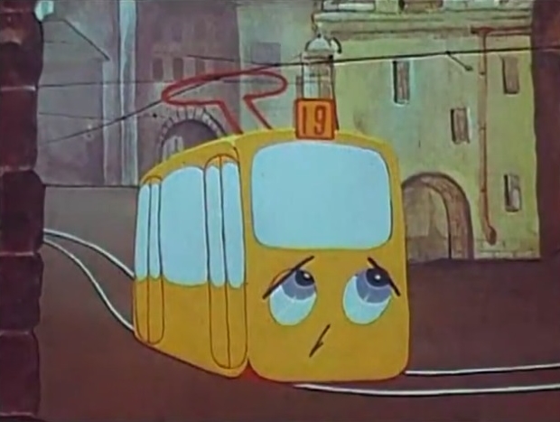 Кадр из мультфильма "Воздушный трамвай №19"