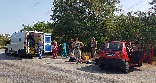 Новость - События - Авария на Запорожской трассе: сильно пострадал мотоциклист