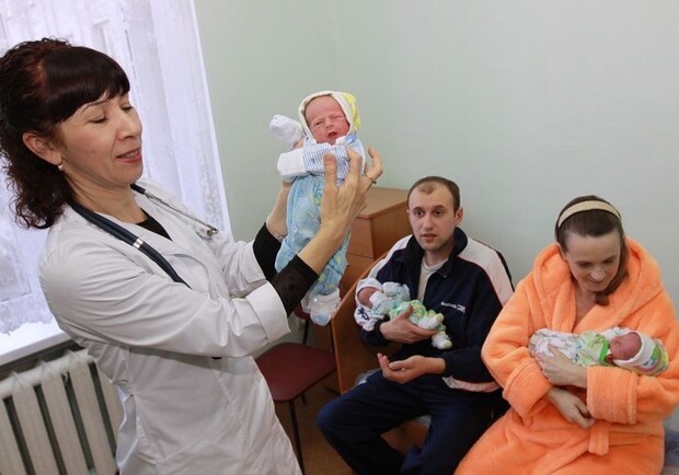 У счастливых родителей родились тройняшки.
Фото www.mil.gov.ua.