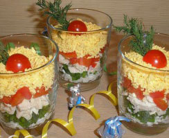 Рецепт дня: Салат в стакане