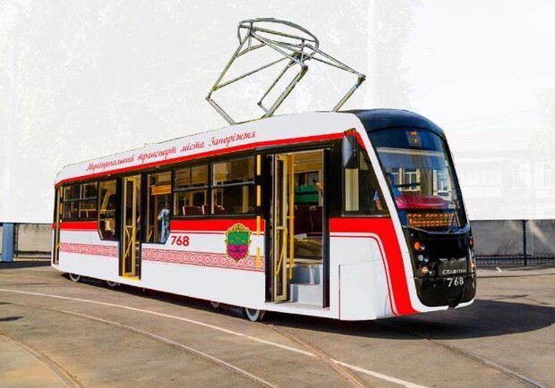 Современно: запорожские трамваи будут выпускать в новом дизайне фото
