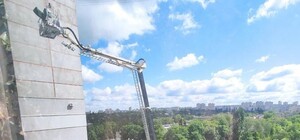 Видеофакт: в Харькове тестируют самую высокую в городе пожарную автолестницу