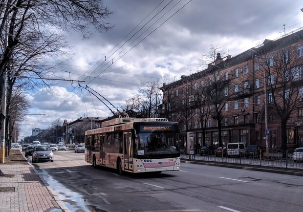 Драка между водителем троллейбуса и пассажиркой. Фото: Никита Долинский