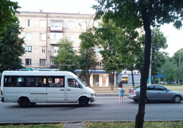 ДТП в центре Запорожья. Фото: Патрульная полиция