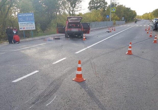 На Ореховском шоссе произошло смертельное ДТП. Фото: ГУНП