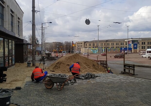 Как в Запорожье продвигается реконструкция Привокзальной площади - фото: zp.gov.ua