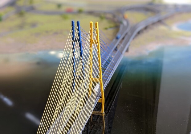 Как будет выглядеть вантовый мост и дорожная развязка на Хортице - фото: fb Егор Папышев