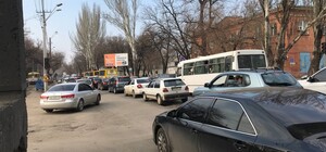 Ремонт дороги: на Пересыпи образовалась огромная пробка