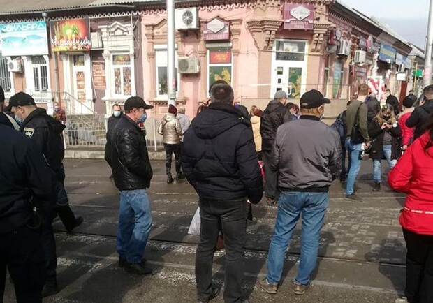 Митинг предпринимателей на Анголенко закончился уголовным делом. Фото: ГУНП