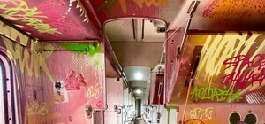 Зацените: художник из Днепра превратил вагон поезда в арт-объект (фото)