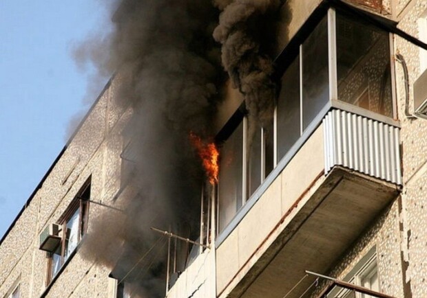 В одной из квартир Запорожья вспыхнул балкон - фото: hantimansiysk.bezformata.com
