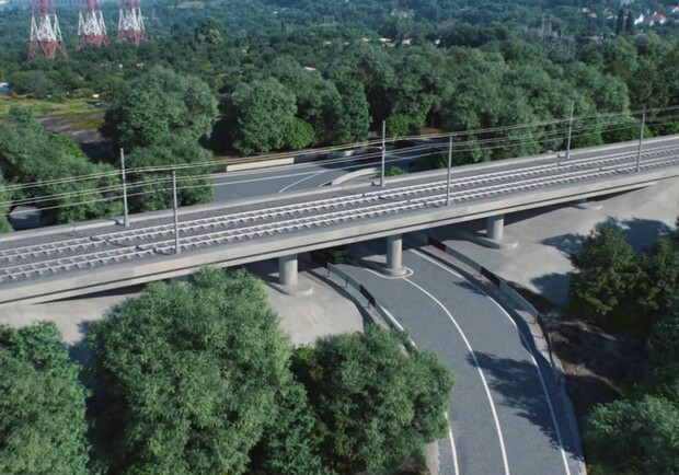 Строительство мостов в Запорожье: как будет выглядеть железнодорожный путепровод - фото: Служба автомобильных дорог