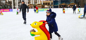 На Фестивальной приступили к монтажу ледового катка (видео)