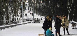 В парке Зеленый Гай на санках разбились отец с дочкой: подробности