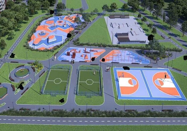 В центре Запорожья хотят построить урбан-парк за 112 миллионов. 