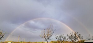 Первая в этом году: одесситы наблюдали двойную радугу