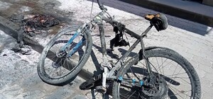 В центрі Львова загорівся електровелосипед (відео)