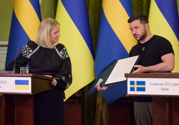 Швеция передала Украине копию письма о признании независимости Запорожской Сечи. 