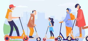 В Полтаве расширили зону проката электросамокатов