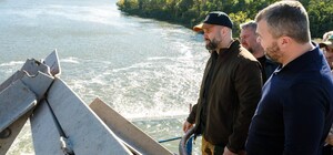 Оккупанты в третий раз за неделю обстреляли Печенежскую дамбу