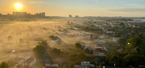 Одессу сегодня накрыл красивый туман