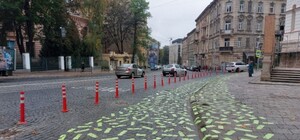 Біля церкви святого Антонія у Львові з'явилися зелені мітки: що вони означають