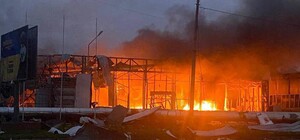 Утренний обстрел Запорожья: большая часть ракет упала на остров Хортица