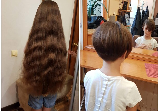 Маленькая девочка обрезала свои волосы, чтобы передать деньги ВСУ - 