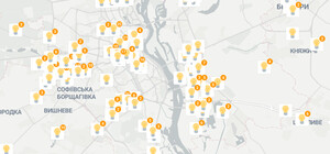 На карте в интернете обозначили магазины и кафе, что работают в Украине при отключении света