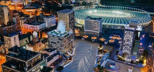 З'явився проект хмарочоса перед Олімпійським стадіоном у Києві