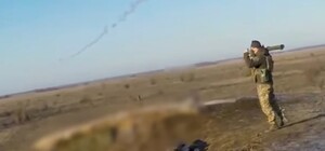 Одесские бойцы показали, как с одного выстрела сбили ракету (видео)
