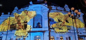 Художник из Швейцарии подсветил известные здания в Киеве: фото