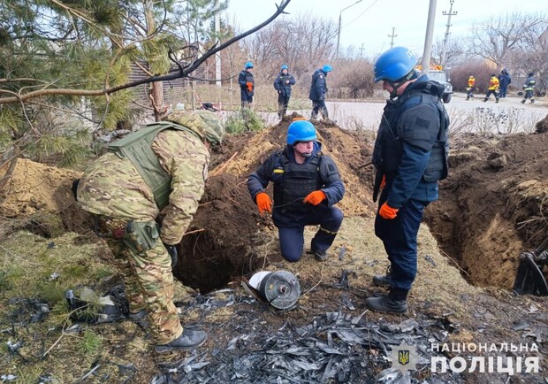 В Запорожье уничтожили боевую часть российского дрона-камикадзе: видео -