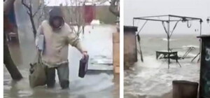 В Затоке произошло наводнение (видео)