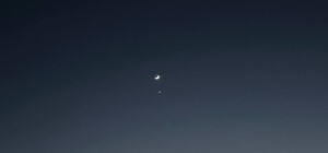 Одесситы наблюдали сближение луны и венеры