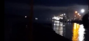 Румынские пограничники сняли на видео обстрел Рени в Одесской области: в порту было шесть их суден