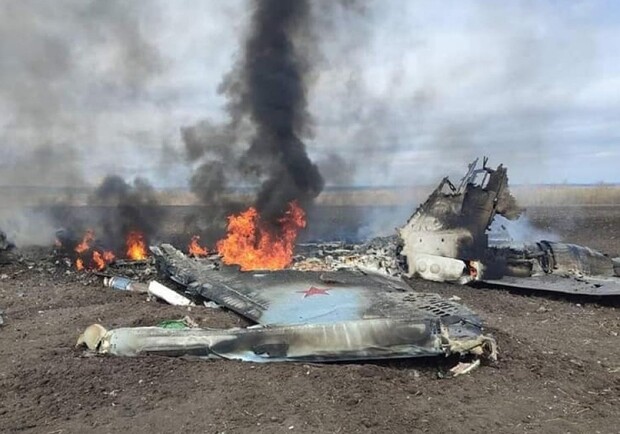 Російська ППО збила власний винищувач Су-35С над Токмаком. 