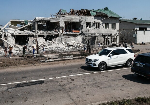 Как выглядит Вольнянск после ракетной атаки. 