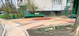 Новый тренд: в ТікТоке набирает популярности видео дворика в Харькове с коврами вместо тротуаров 