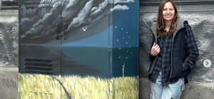 У Дніпрі сірі електрощитки стали полотнами для мистецтва