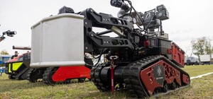 В Харькове стали использовать роботов для тушения пожаров