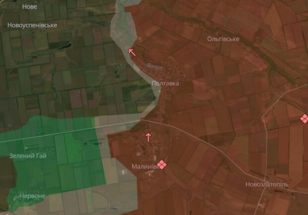 Российские войска продвинулись на фронте в Запорожской области - данные DeepState 