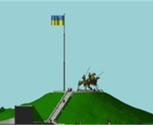 В эти минуты на Хортице завершается монтаж самого высокого в стране флагштока. Фото zoda.gov.ua.