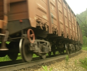 Поезд снес прицеп трактора. Фото vgorode.ua