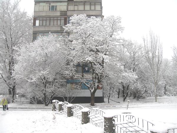 В городе ожидают снежную бурю. Фото vgorode.ua