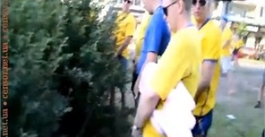 Видеофакт: в центре столицы шведы решили справить нужду