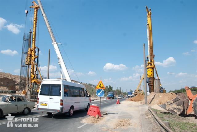 Строительство  транспортной развязки на Бабурке. Фото Павла Веселкова
